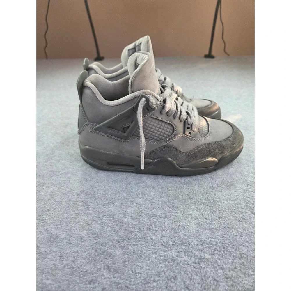 Jordan Kids Air Jordan 4 Retro SE Wet Cement Sneakers 5Y Grey Streetwear